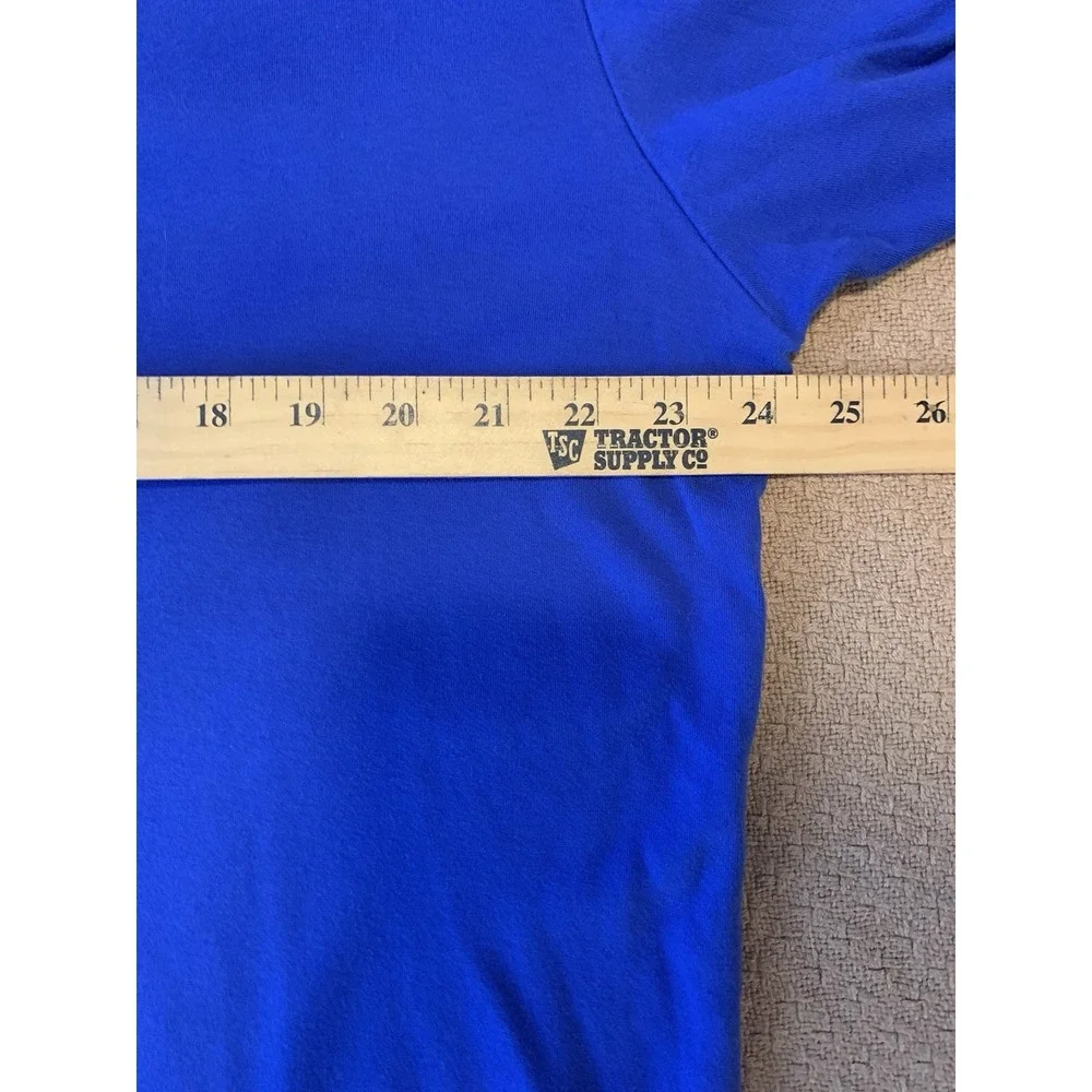 Mens L Polo By Ralph Lauren Blue Collared pony Preppy Short Sleeve Cotton Shirt